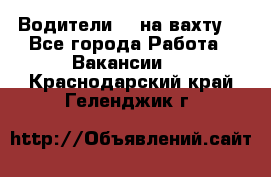 Водители BC на вахту. - Все города Работа » Вакансии   . Краснодарский край,Геленджик г.